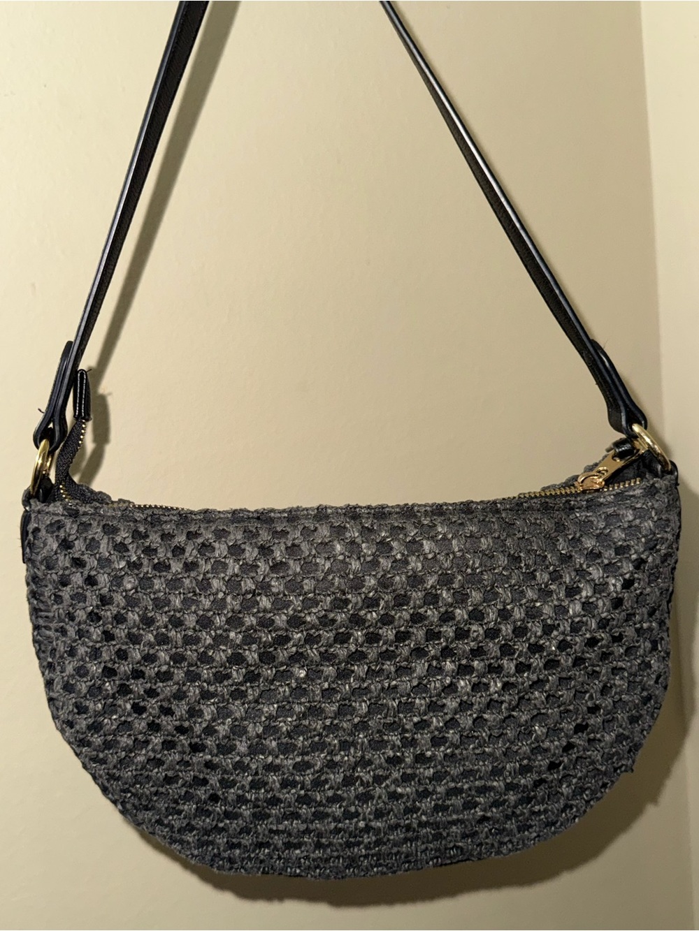 Universal Threads Black Woven Shoulder Bag